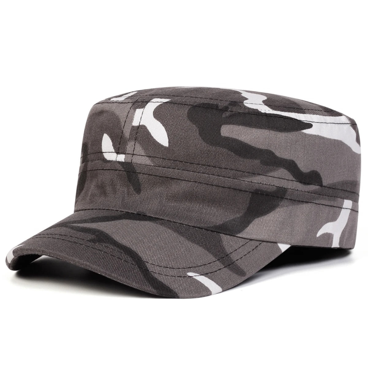 Camouflage outdoor cap in gray for outdoor activities and style