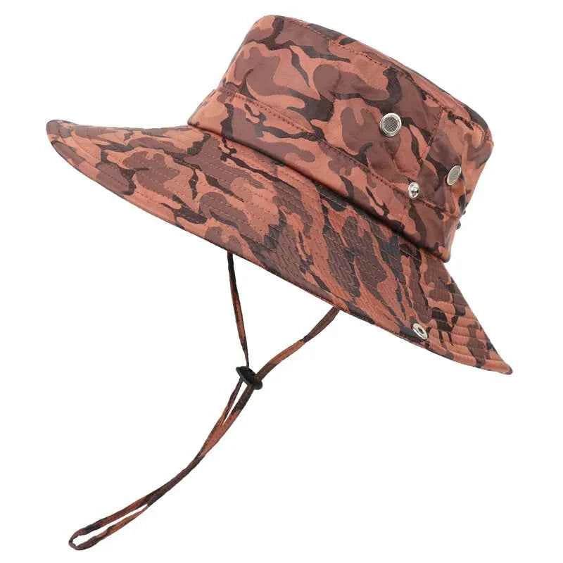 Orange Camouflage Military Hat - Durable Outdoor Gear - Military-Outdoors.com