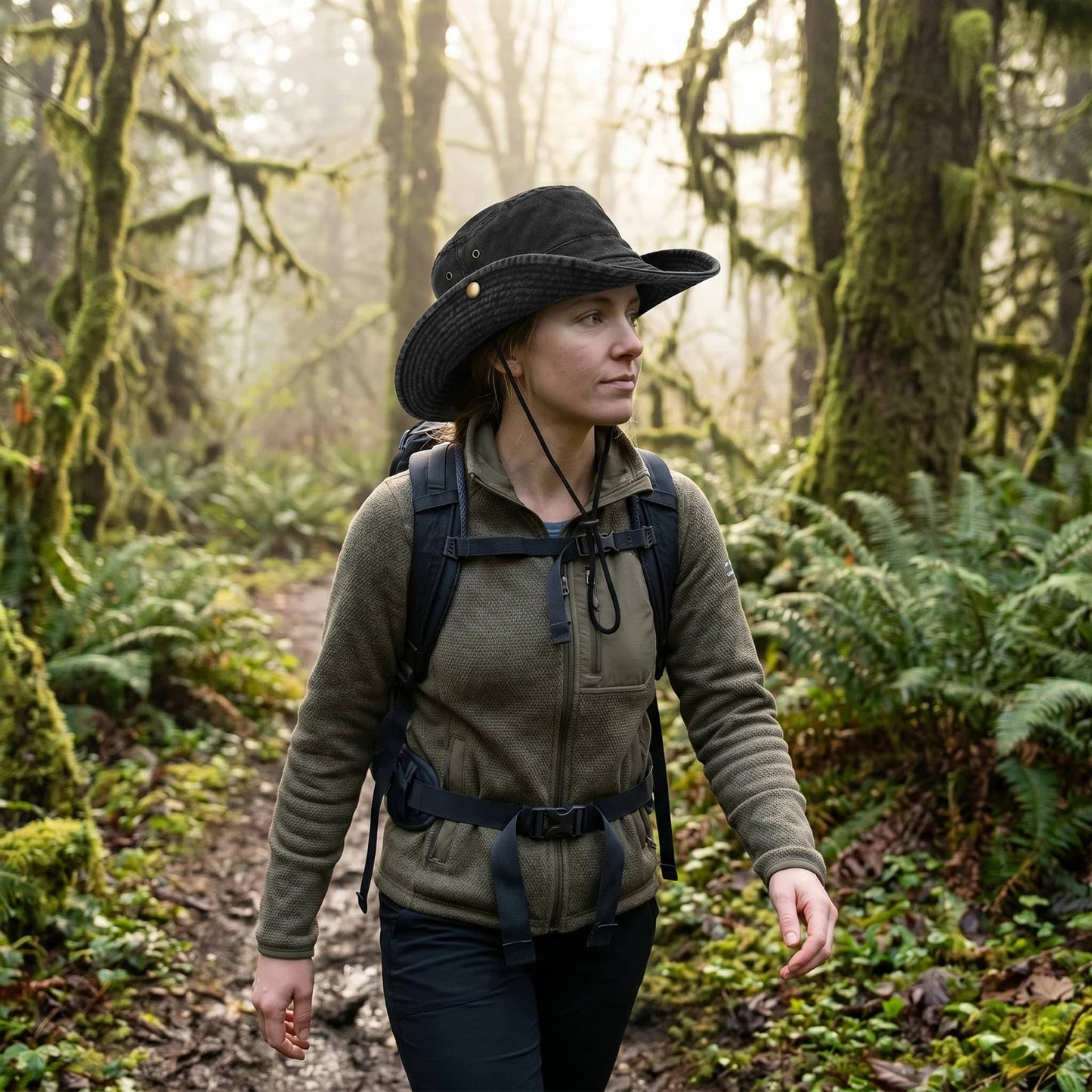 Camouflage outdoor hat for outdoor adventures and hiking