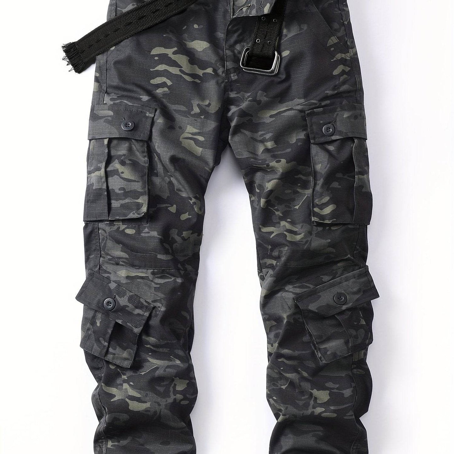Men's camouflage pants with pockets designed for comfort and utility in outdoor activities