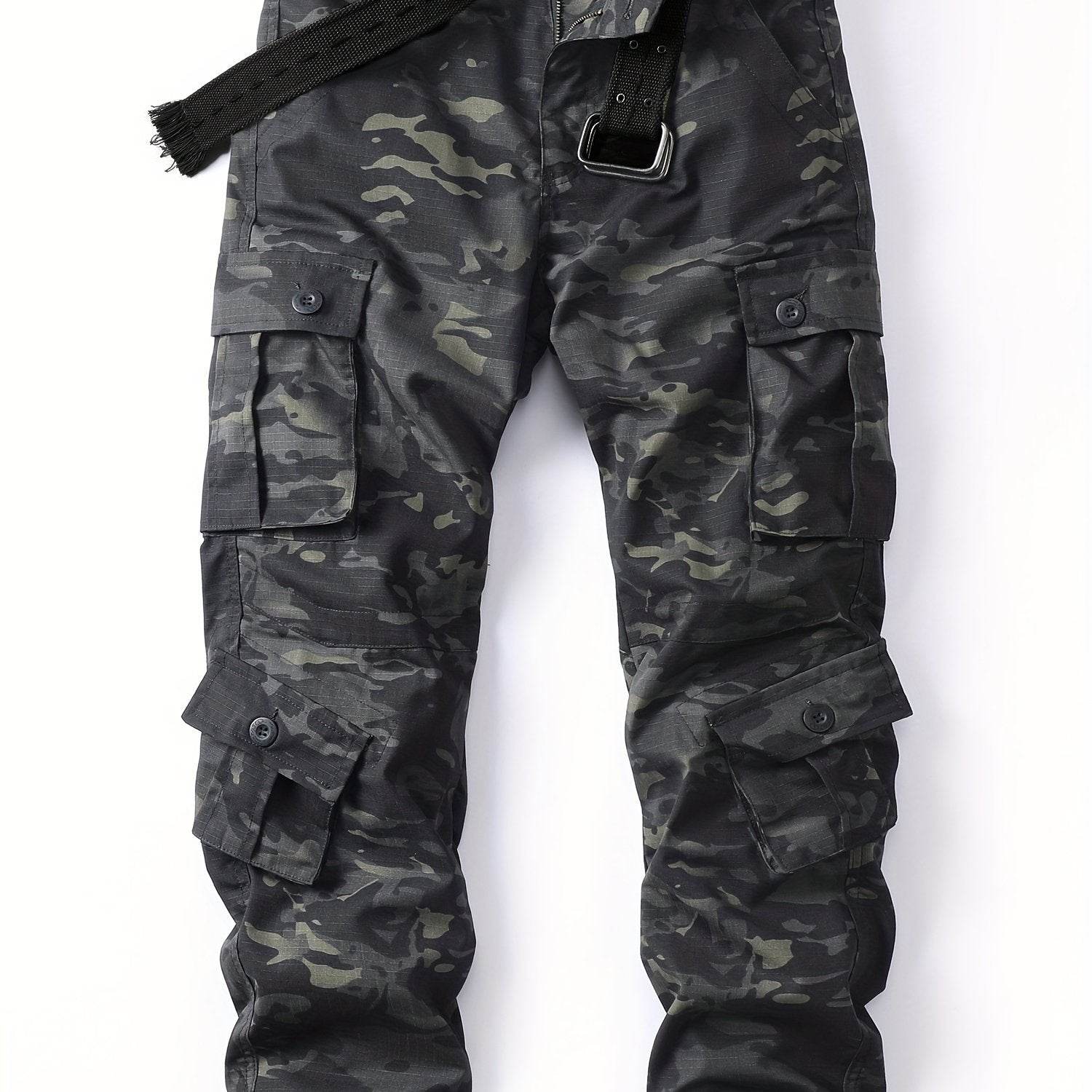 Men's camouflage pants with pockets designed for comfort and utility in outdoor activities