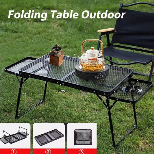 Iron Mesh Folding Table - Durable & Portable Outdoor Gear - Military-Outdoors.com