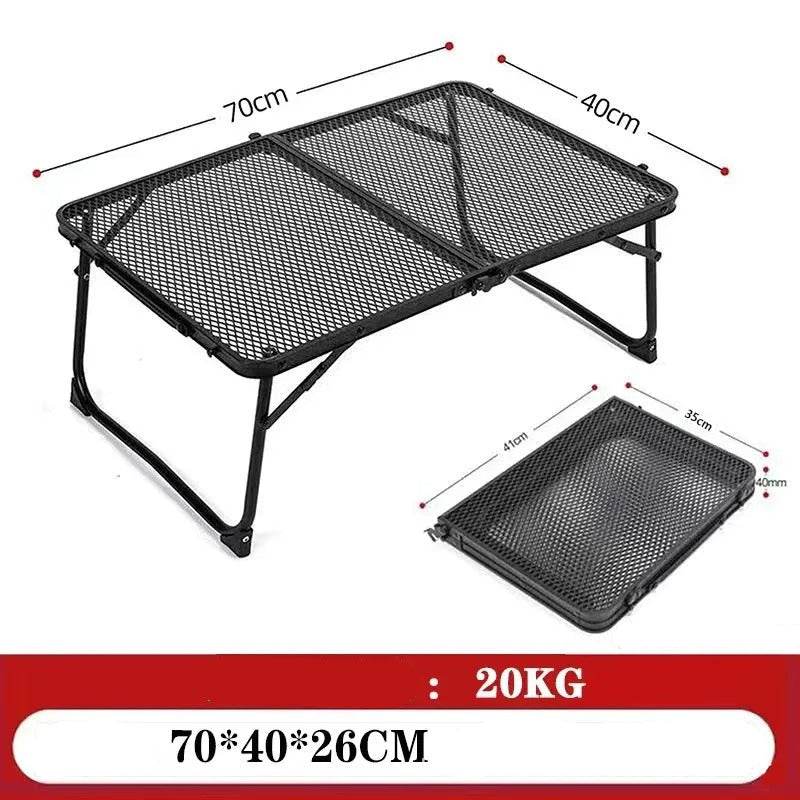 Iron Mesh Folding Table - Durable & Portable Outdoor Gear - Military-Outdoors.com