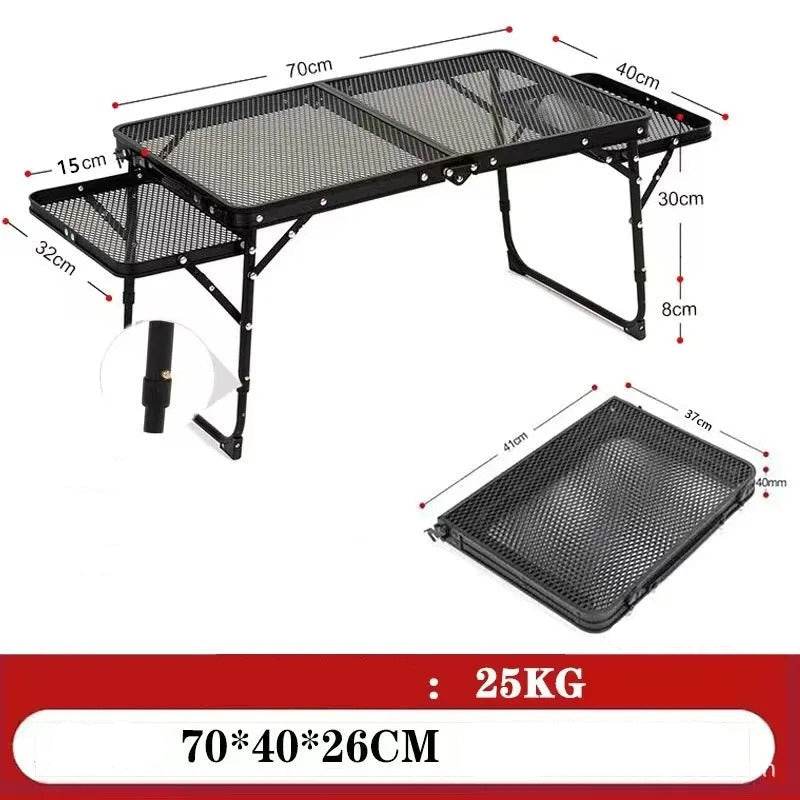 Iron Mesh Folding Table - Durable & Portable Outdoor Gear - Military-Outdoors.com