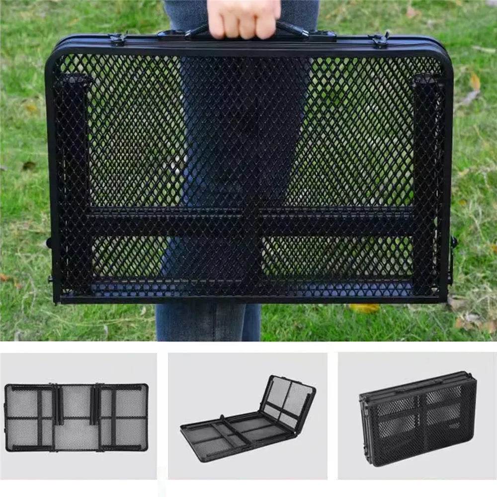 Iron Mesh Folding Table - Durable & Portable Outdoor Gear - Military-Outdoors.com