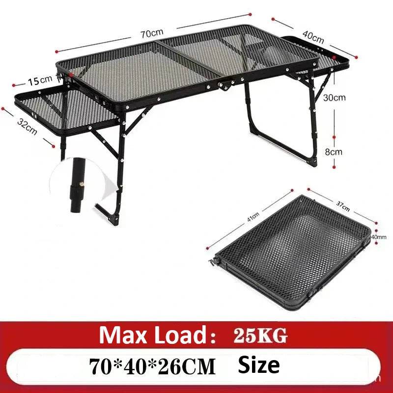 Iron Mesh Folding Table - Durable & Portable Outdoor Gear - Military-Outdoors.com
