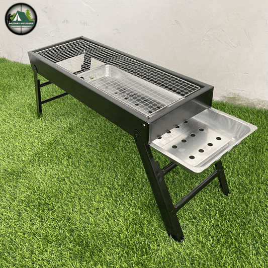 Portable Charcoal Barbecue Grill Set - Military-Outdoors.com