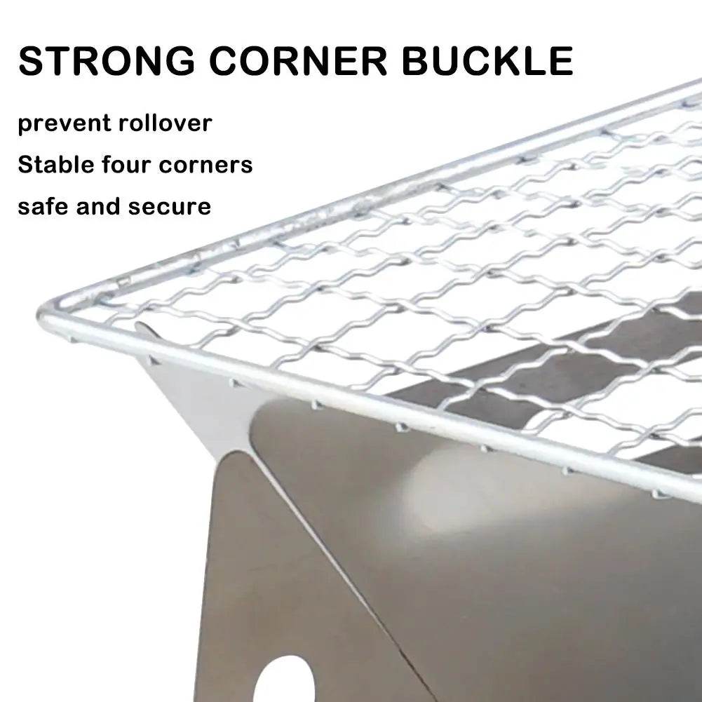 Military-Outdoors Portable Folding Grill for Camping - Military-Outdoors.com