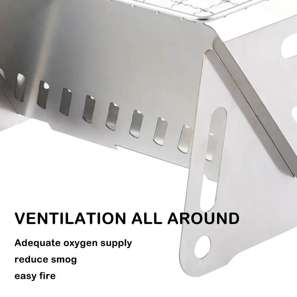 Military-Outdoors Portable Folding Grill for Camping - Military-Outdoors.com