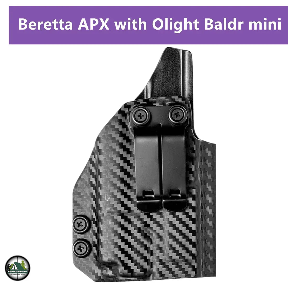 Carbon Holster For Beretta APX Full Size 9mm - Military-Outdoors.com