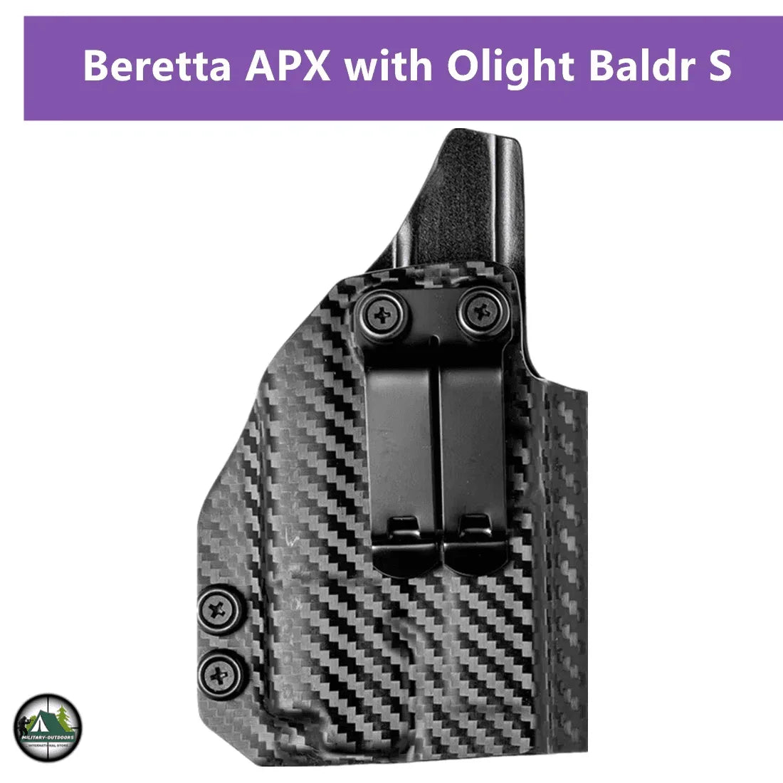 Carbon Holster For Beretta APX Full Size 9mm - Military-Outdoors.com