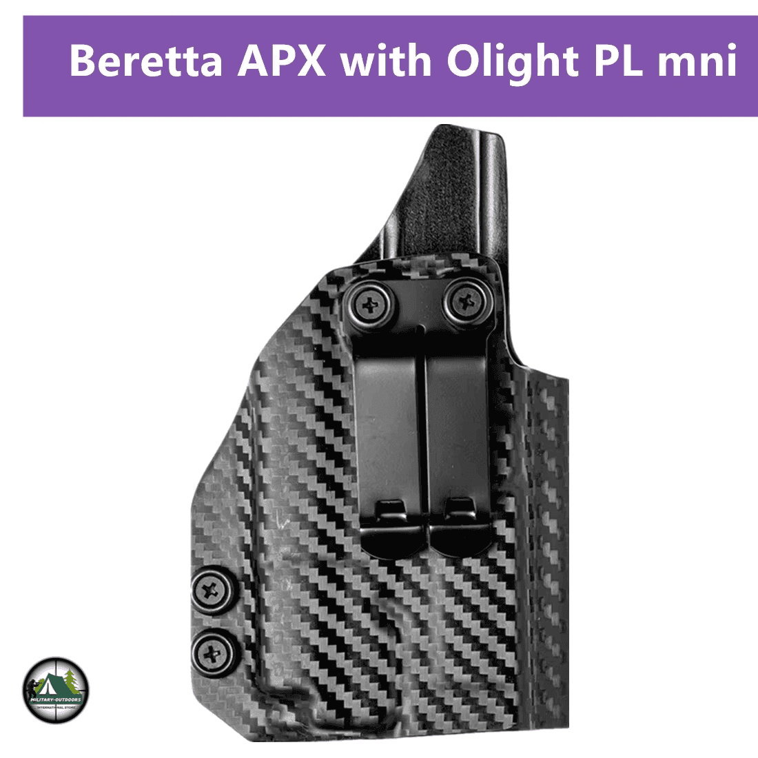 Carbon Holster For Beretta APX Full Size 9mm - Military-Outdoors.com