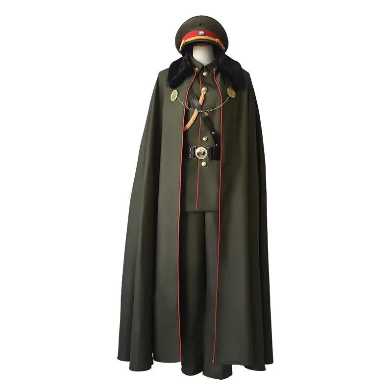China Grand General Uniform in green with distinctive cape and accessories