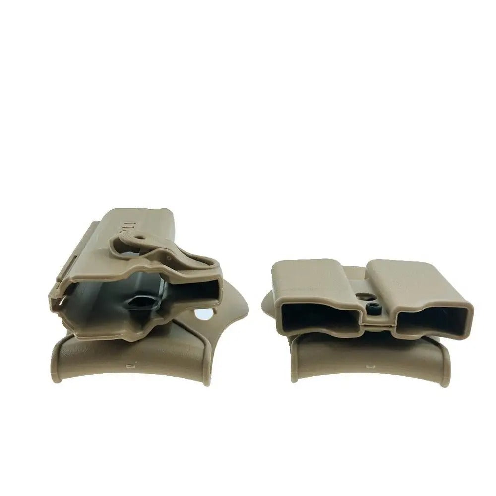 Tan Colt 1911 mag pouch for secure firearm magazine storage
