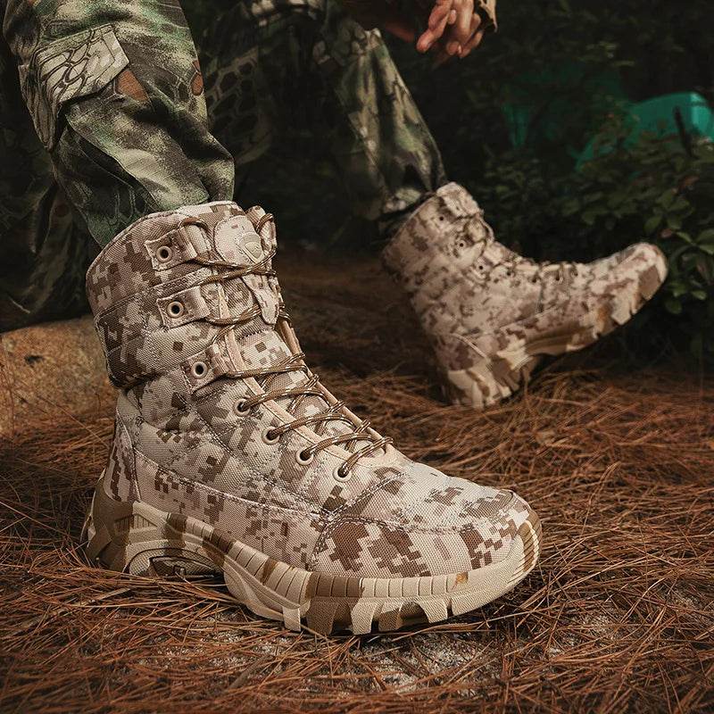 Quality Camouflage Combat Tactical Boots for Adventure - Military-Outdoors.com