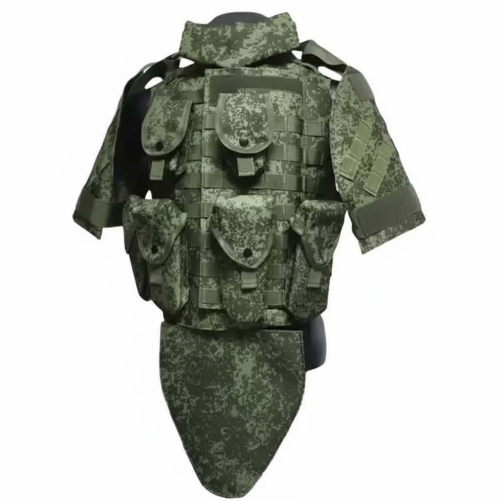 Combat Tactical Vest in green with multiple pockets for military operations