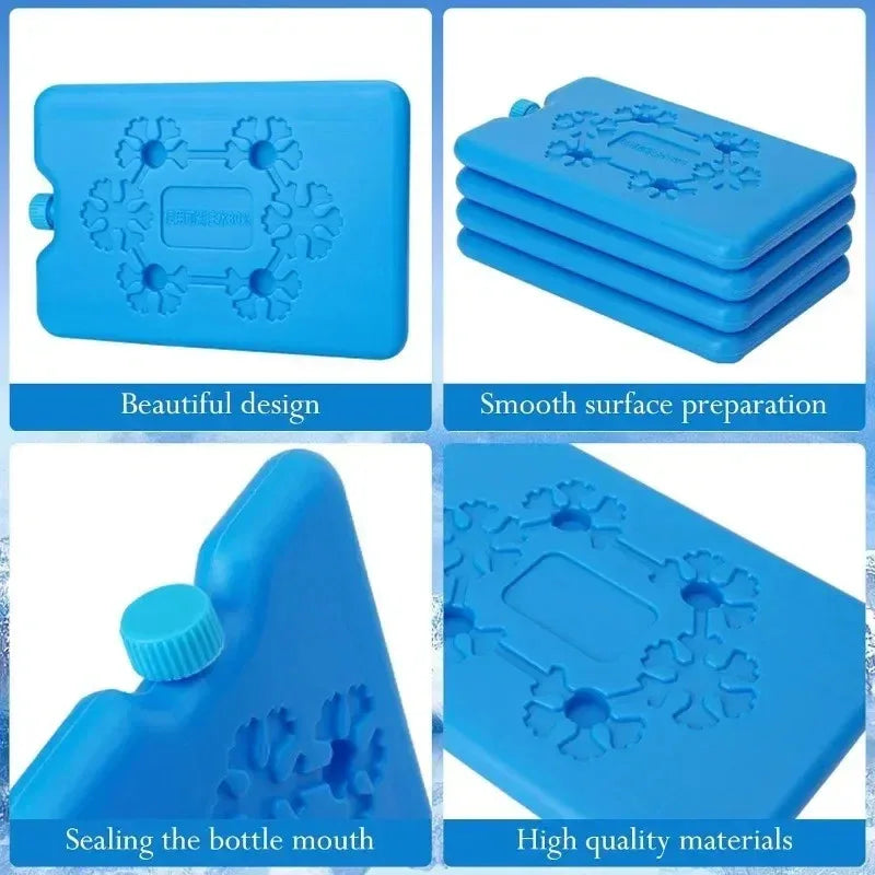 Blue cooler ice pack with beautiful design for efficient cooling