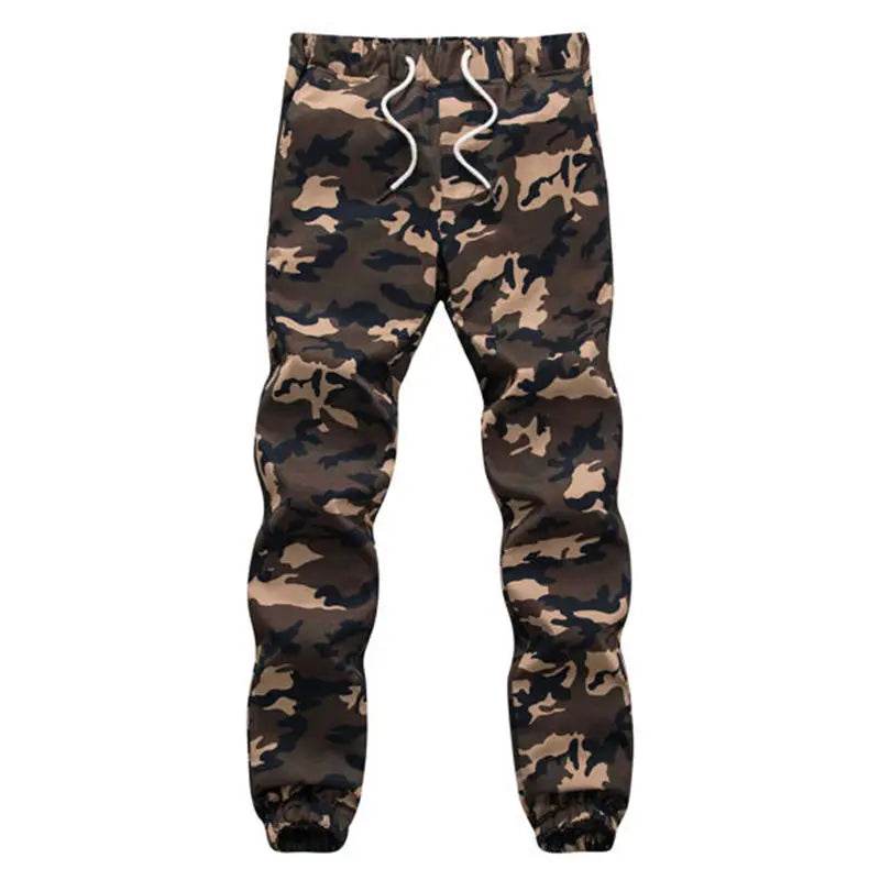 Cotton camouflage outdoor pants in brown for outdoor activities