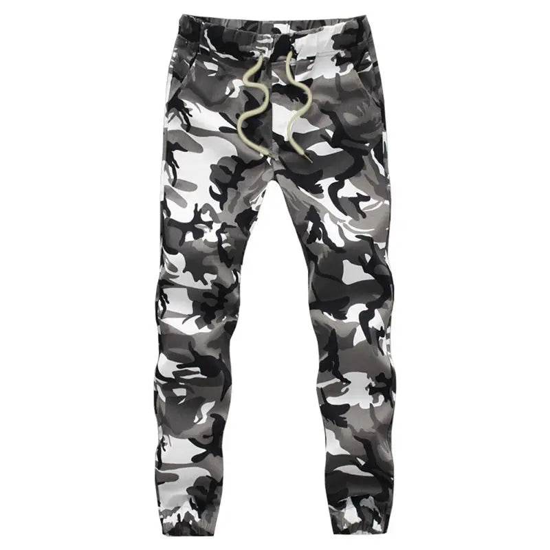 Cotton camouflage outdoor pants in gray for outdoor activities