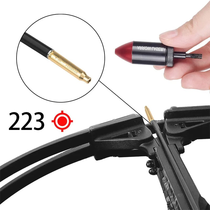 Crossbow laser boresighter for precise aiming and accuracy