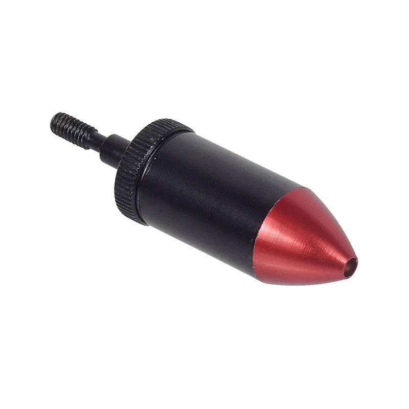 Crossbow laser boresighter in black and red for accurate sighting