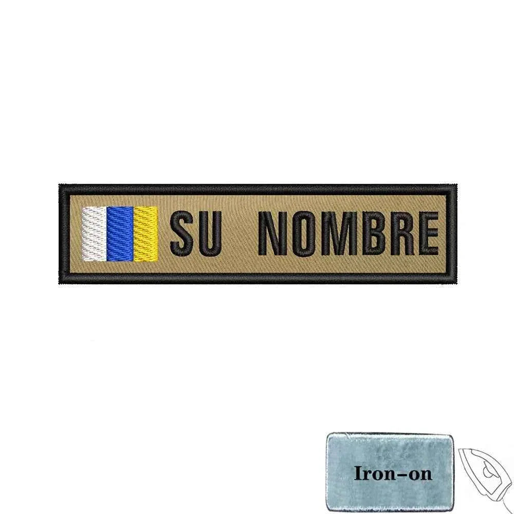 Custom flag patch with military colors for personalized uniforms