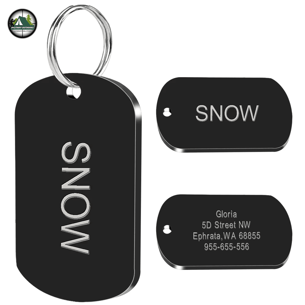 Military Dog ID Tags Custom Personalized - Military-Outdoors.com