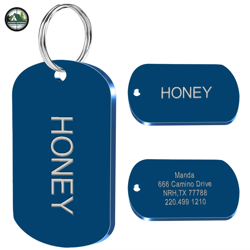Military Dog ID Tags Custom Personalized - Military-Outdoors.com