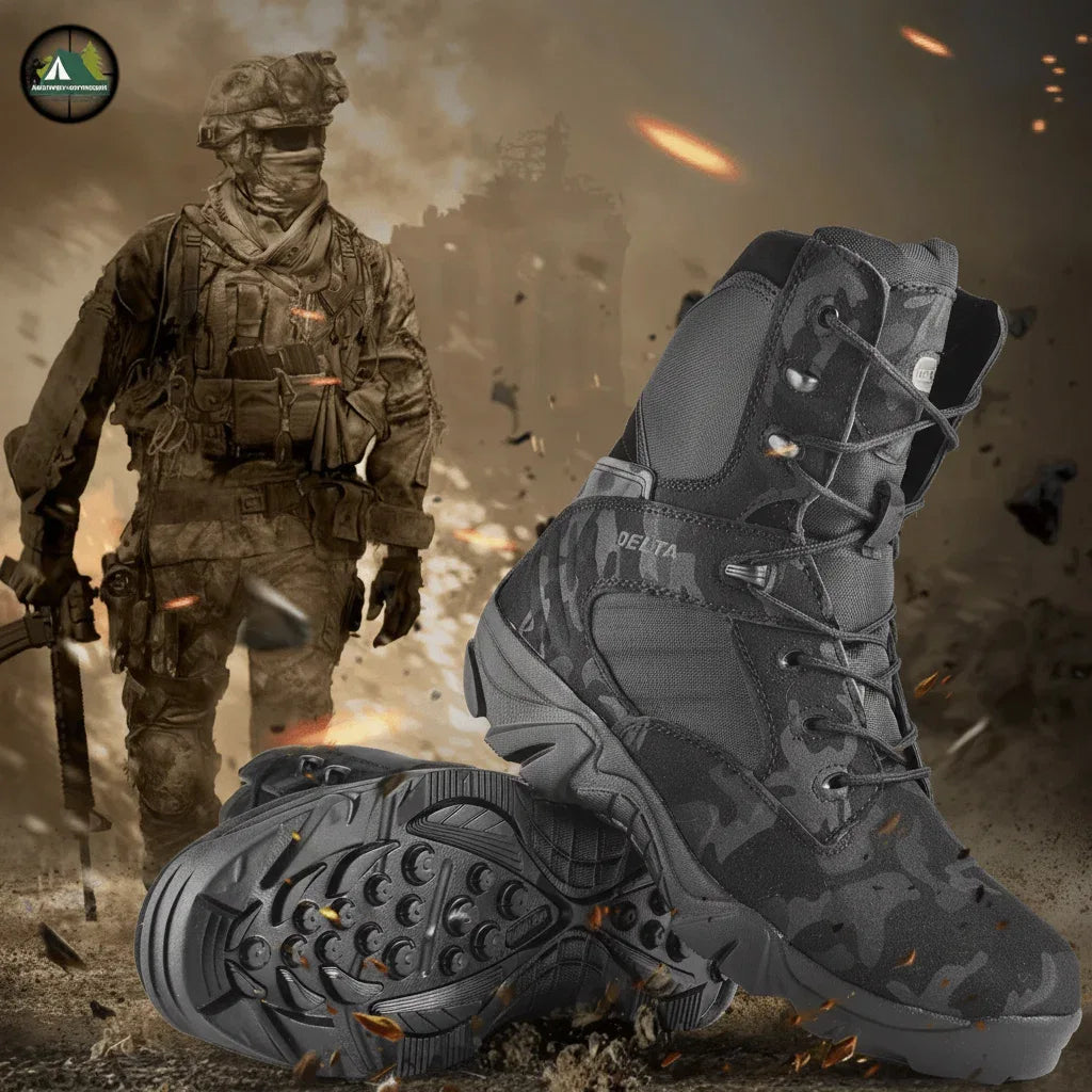 Delta Tactical Boots in Black for Outdoor Boots and rugged terrain