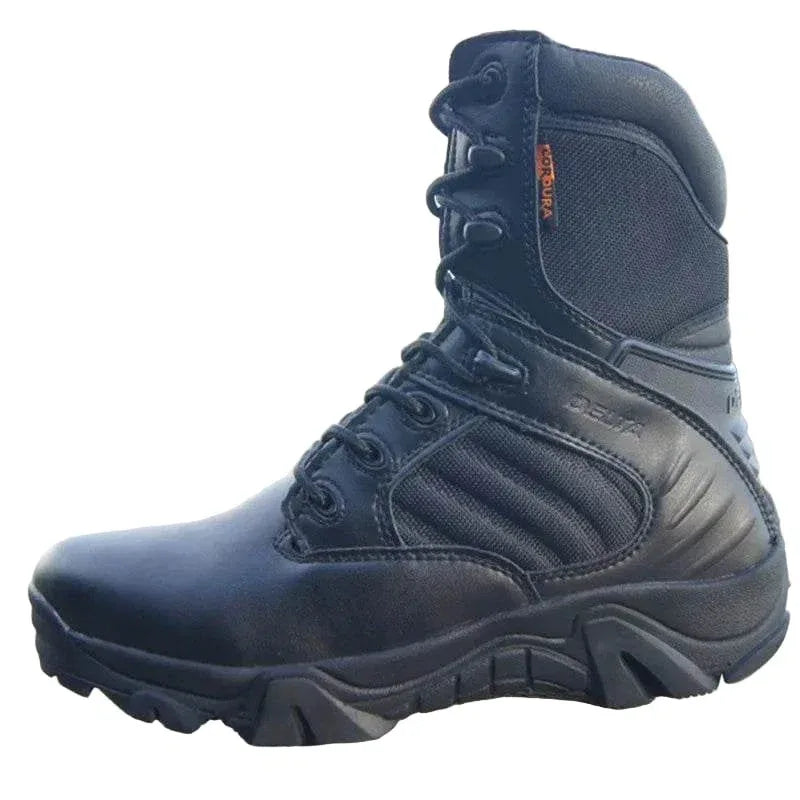 Black Tactical Boots for rugged outdoor use and durability