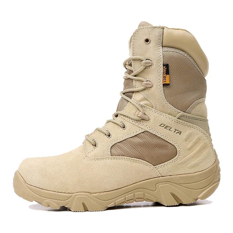 Delta Tactical Boots in Tan, designed for durability and comfort in outdoor activities