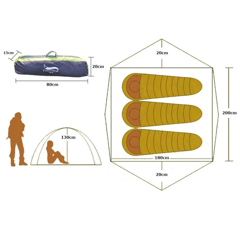Military-Outdoors 3-4 Person Tent Outdoor Camping Gear - Military-Outdoors.com