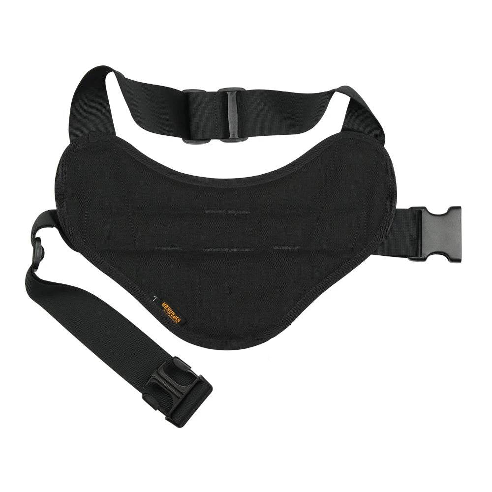 Military-Outdoors Black Dog Harness with Handle for Easy Control
