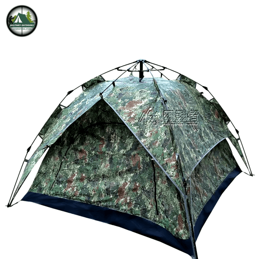 Camouflage Double Decker Automatic Tent for 2-3 Person - Military-Outdoors.com