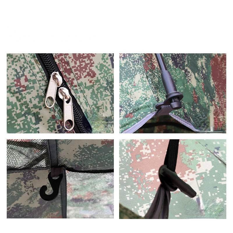 Camouflage Double Decker Automatic Tent for 2-3 Person - Military-Outdoors.com