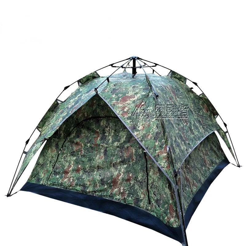 Camouflage Double Decker Automatic Tent for 2-3 Person - Military-Outdoors.com