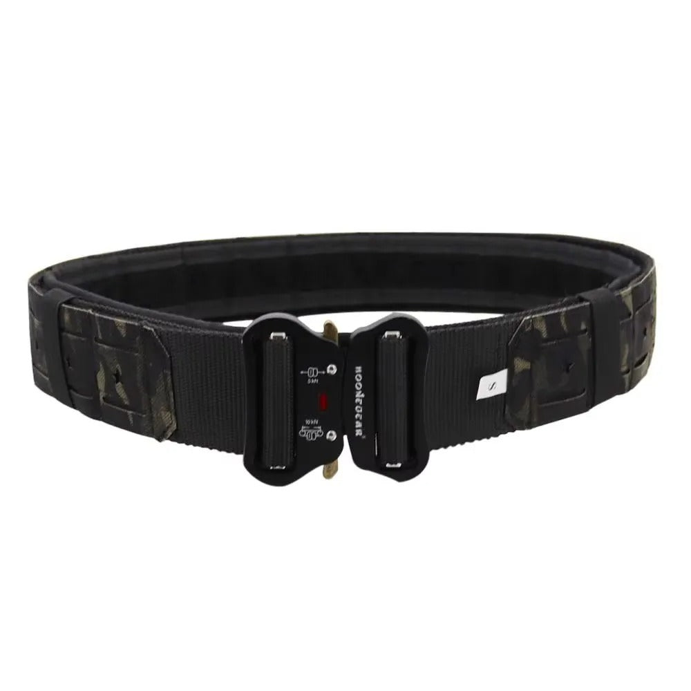 Tactical Belt in Camo with Double-Layer Belt for Enhanced Durability