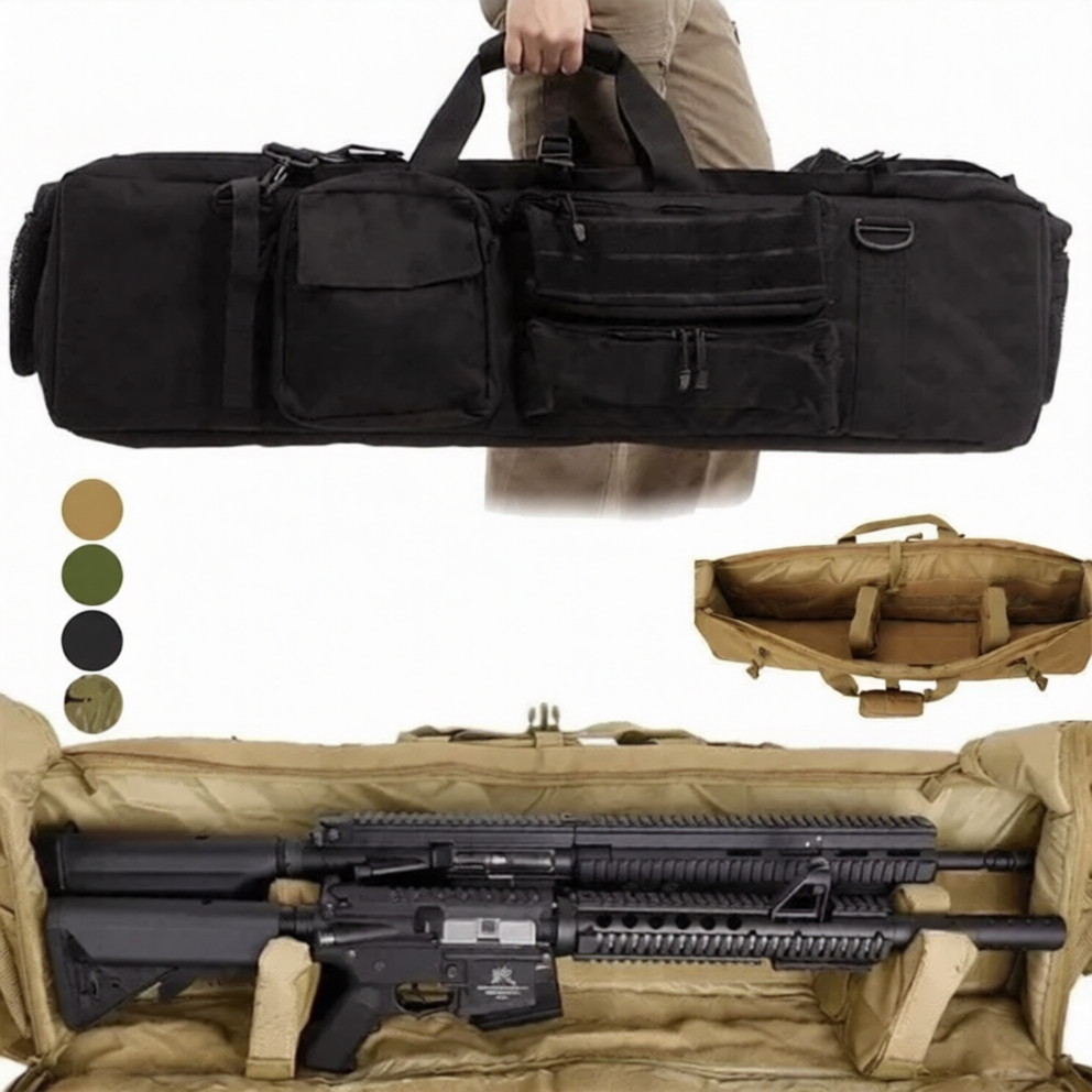 Front view Military Dual Rifle Carry Bag for Tactical Adventures Military-Outdoors.com
