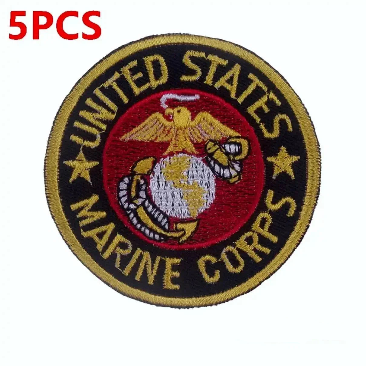 United States Marine Corps embroidered patch set for military enthusiasts