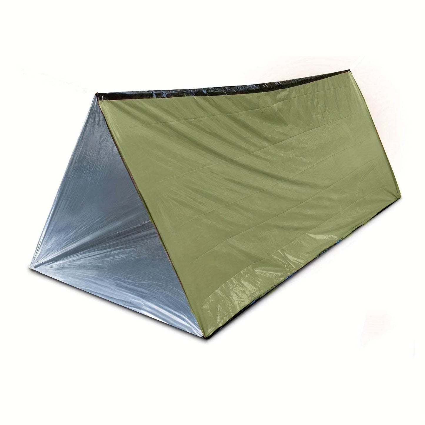 2-person emergency shelter tent featuring a durable design for outdoor protection and quick setup