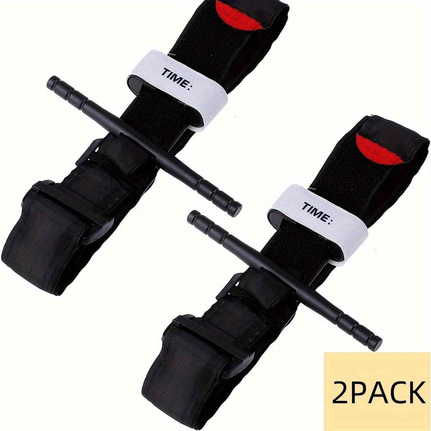 Military-Outdoors Emergency Tourniquets 2-Pack for Immediate First Aid Use