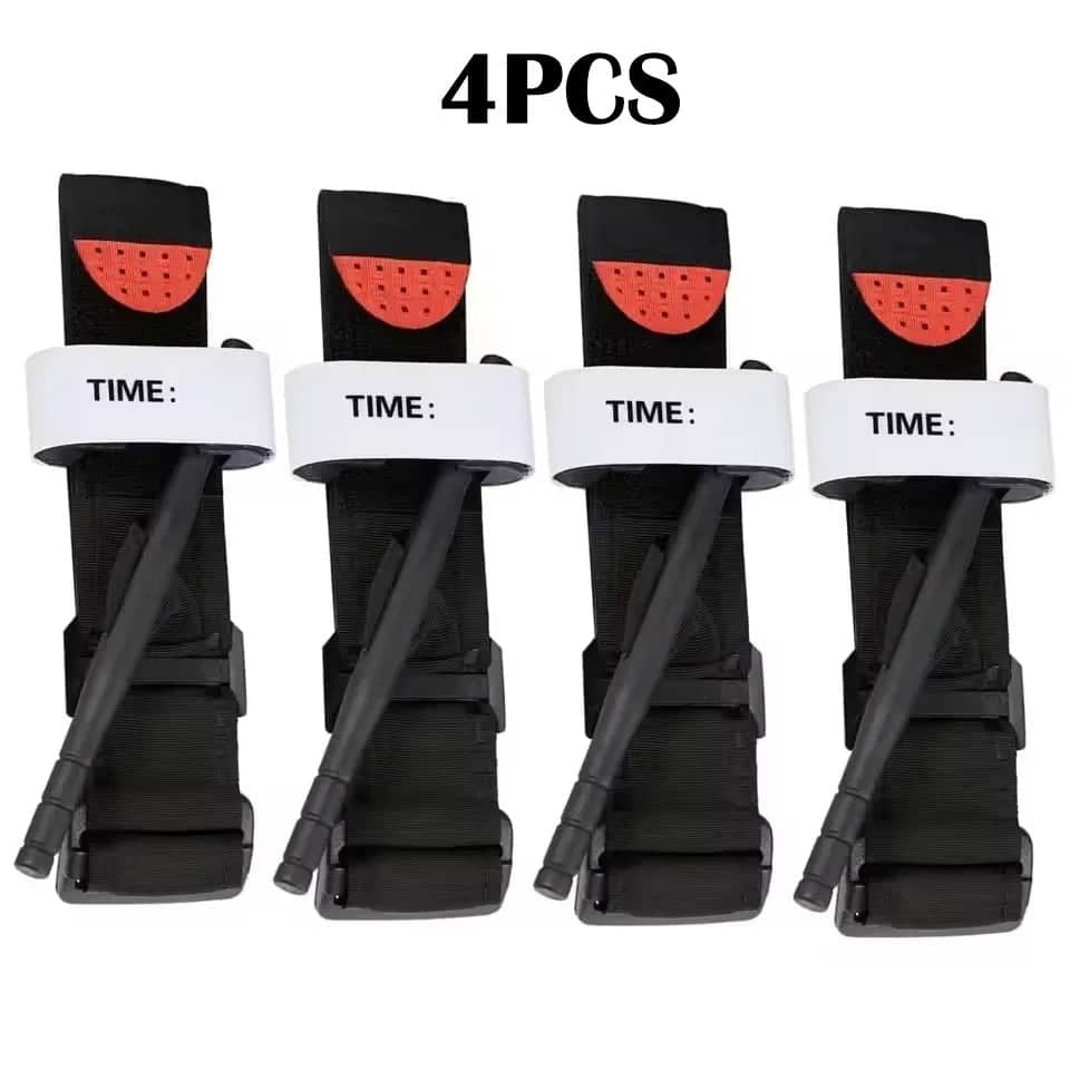 Military-Outdoors Emergency Tourniquets 4PCS for quick bleeding control