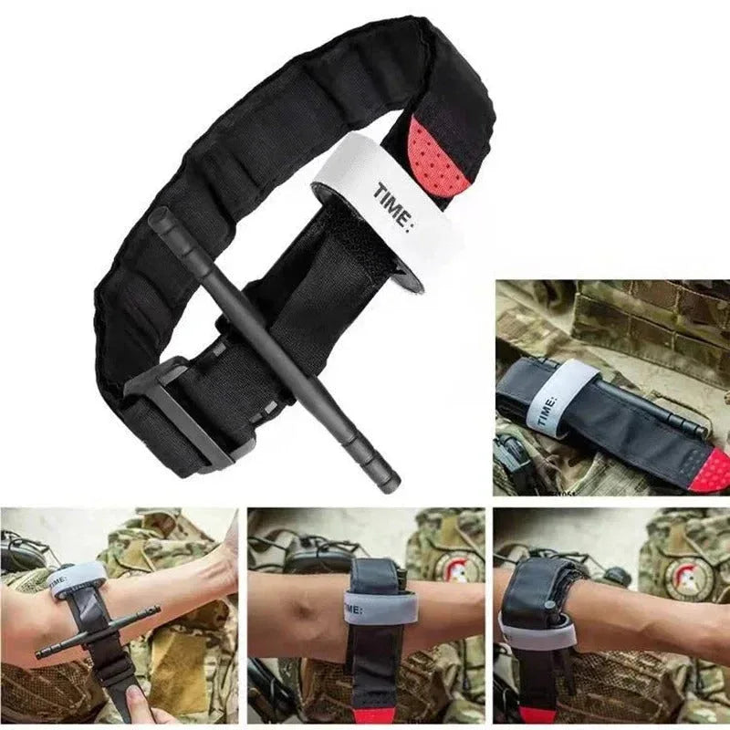 Military-Outdoors Emergency Tourniquets for effective limb compression in first aid