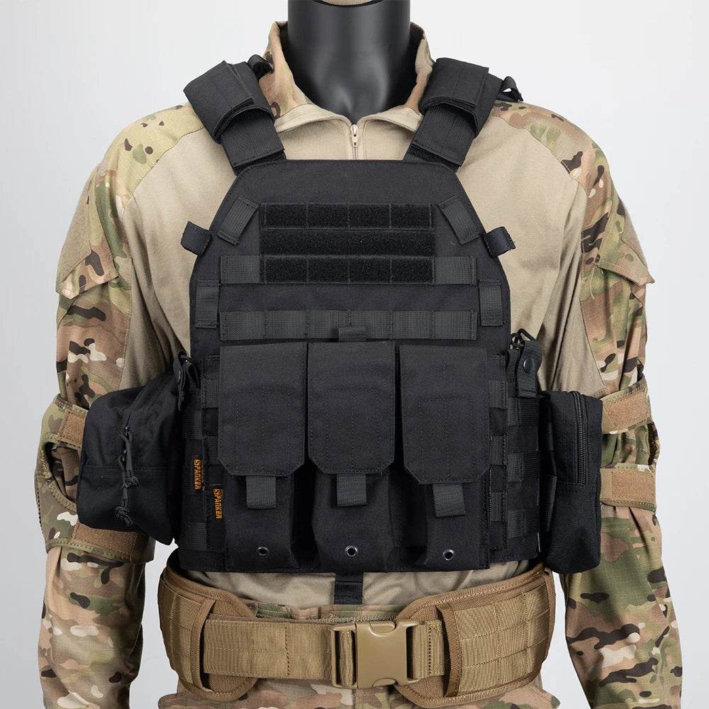 EXCELLENT ELITE SPANKER Tactical Vest With 4 Magazine Bags - Military-Outdoors.com