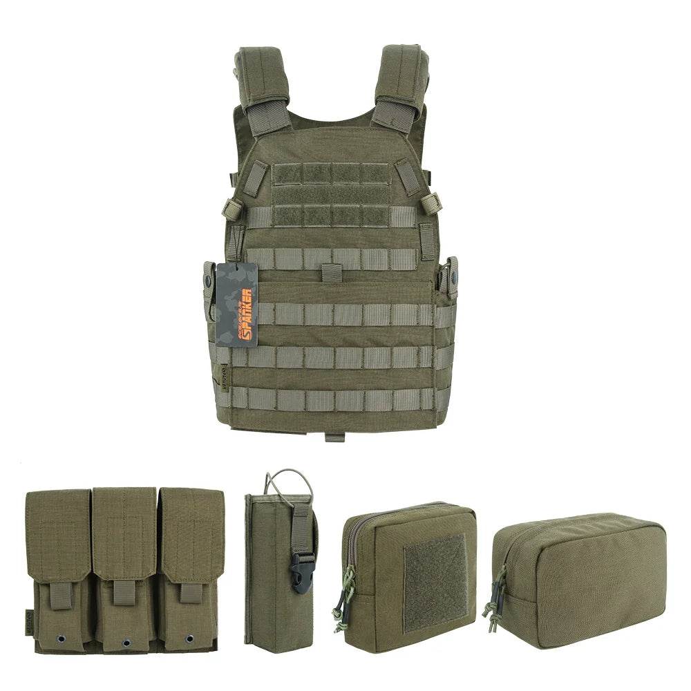 EXCELLENT ELITE SPANKER Tactical Vest With 4 Magazine Bags - Military-Outdoors.com