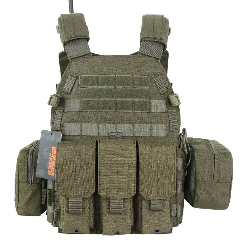 EXCELLENT ELITE SPANKER Tactical Vest With 4 Magazine Bags - Military-Outdoors.com