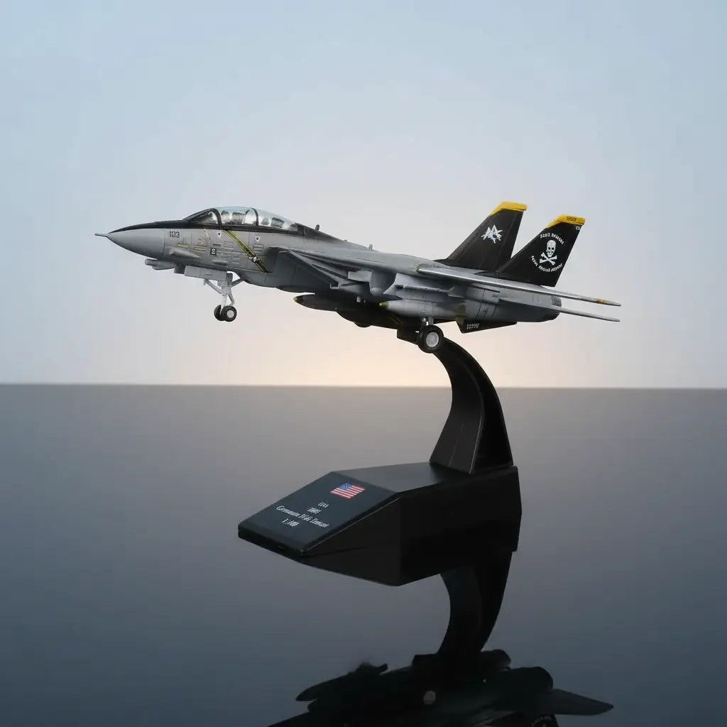 F-14 fighter jet model in gray, perfect for military aircraft enthusiasts