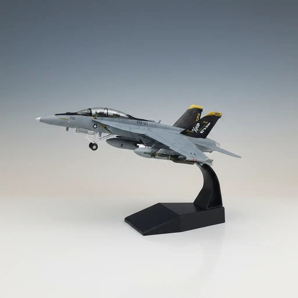 F-18 Hornet Diecast Model in Gray, Perfect for Aviation Collectors