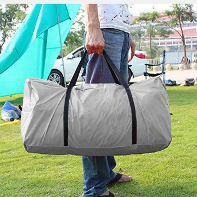 Military-Outdoors Family Camping Tent Carry Bag in Gray for Easy Transport