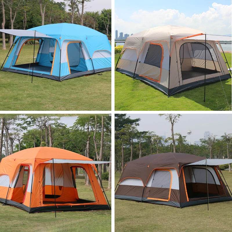 Military-Outdoors family camping tent in various colors, perfect for outdoor adventures
